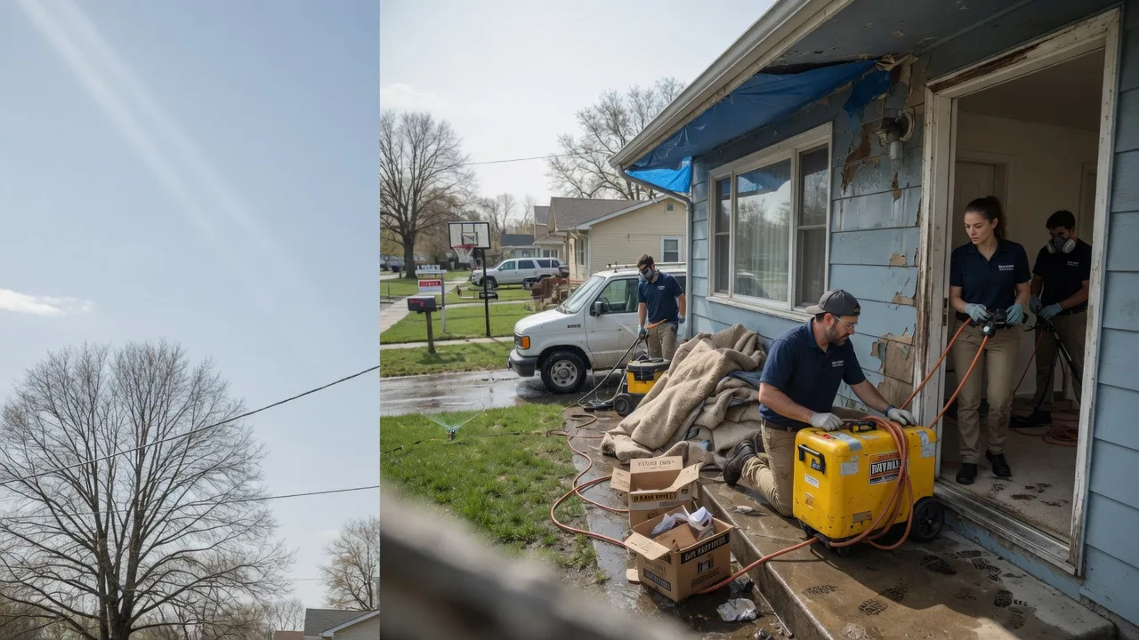 Basement Flood Cleanup in Mooreland, OK near me